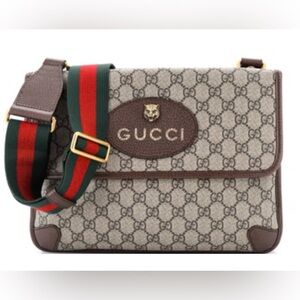 GG Supreme Monogram Neo Vintage Flap Belt Bag GG Coated Canvas